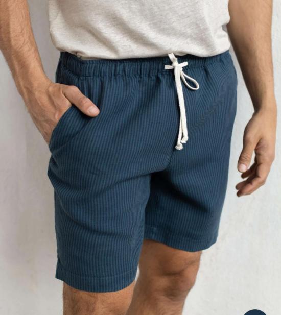  Alex Crane 숏팬츠 알렉스 크레인 오버다이 더스크 리넨 보 쇼츠 - OTHER BRANDS