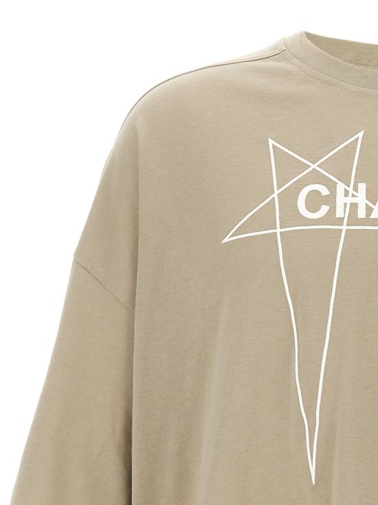 25SS 릭 오웬스 반팔 티셔츠 CM01E1677CHJG08 Gray - RICK OWENS