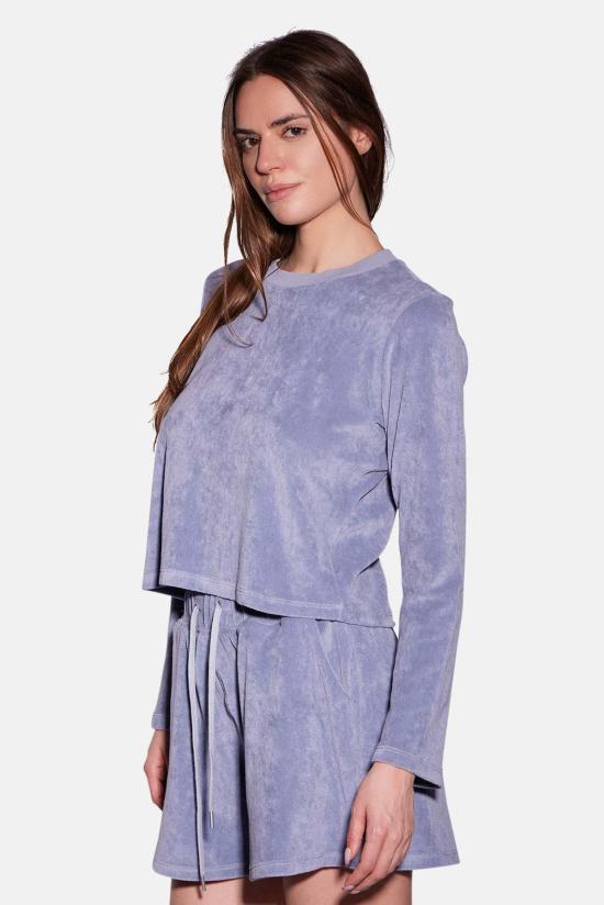  더 타일 클럽 긴팔 티셔츠 타일 클럽 조르디 테리 롱슬리브 탑 - THE TILE CLUB