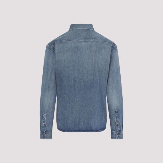 26SS 생로랑 데님 셔츠 823437 Y14MJ 4248 DAY BLUE - SAINT LAURENT