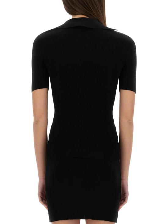 25SS 비비안웨스트우드 MARINA 마리나 오브 자수 폴로 스웨터 18030040Y003FN401 BLACK DOM - VIVIENNE WESTWOOD