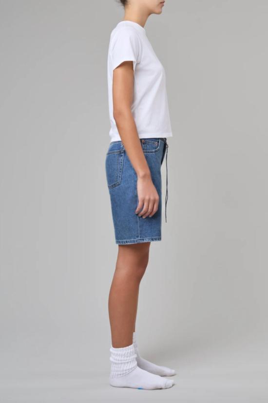  스틸히어 데님 숏팬츠 스틸 히어 뉴욕 쿨 반바지 - STILL HERE