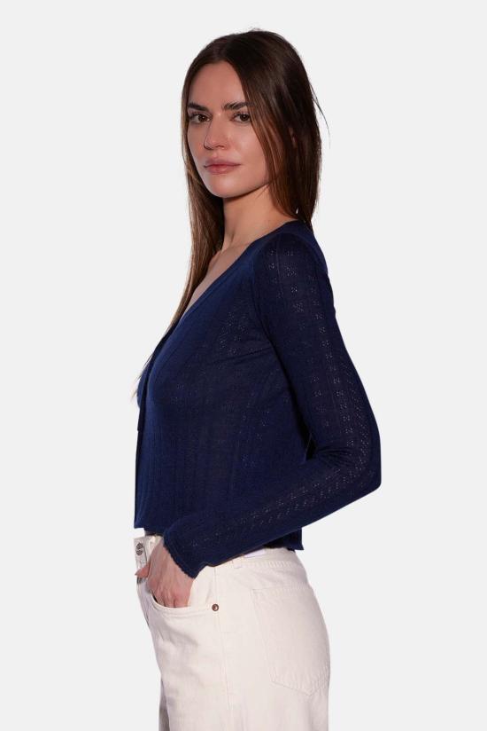  더 타일 클럽 가디건 타일 클럽 클레어 포인텔 카디건 - THE TILE CLUB