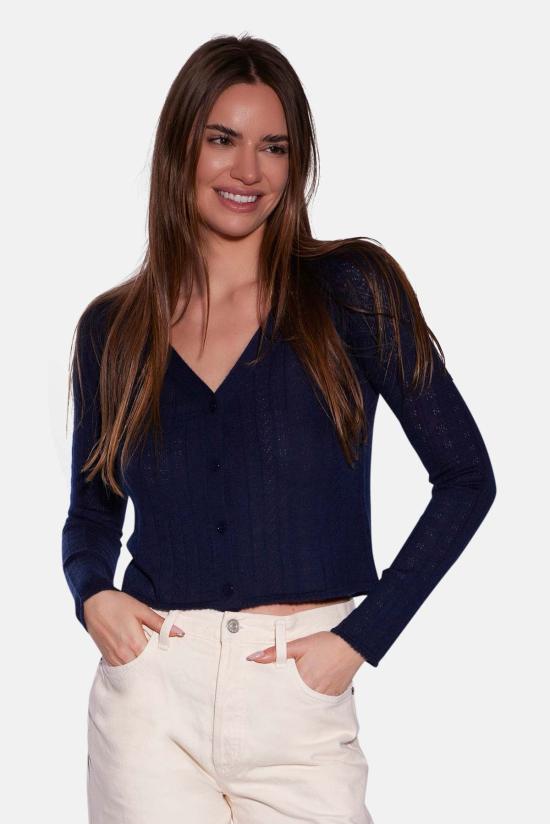  더 타일 클럽 가디건 타일 클럽 클레어 포인텔 카디건 - THE TILE CLUB