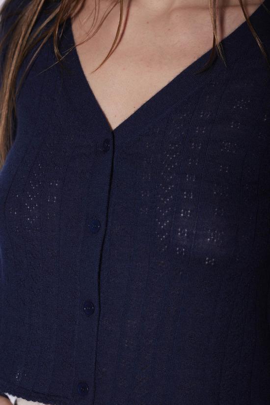  더 타일 클럽 가디건 타일 클럽 클레어 포인텔 카디건 - THE TILE CLUB