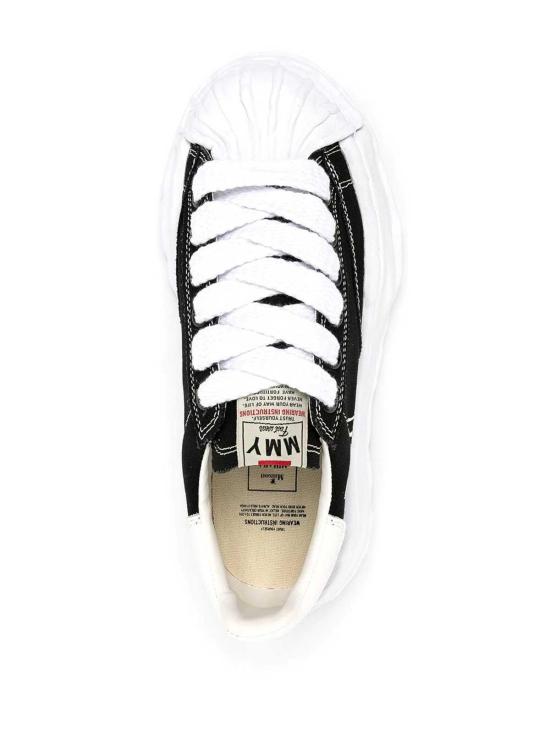 26SS 메종 미하라 야스히로 블레이키 OG 솔 캔버스 로우탑 스니커즈 A08FW735094BLACK Black - MAISON MIHARA YASUHIRO