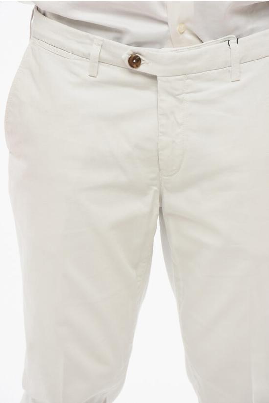  꼬르넬리아니 치노 팬츠 834ET1 9120166 074 White - CORNELIANI