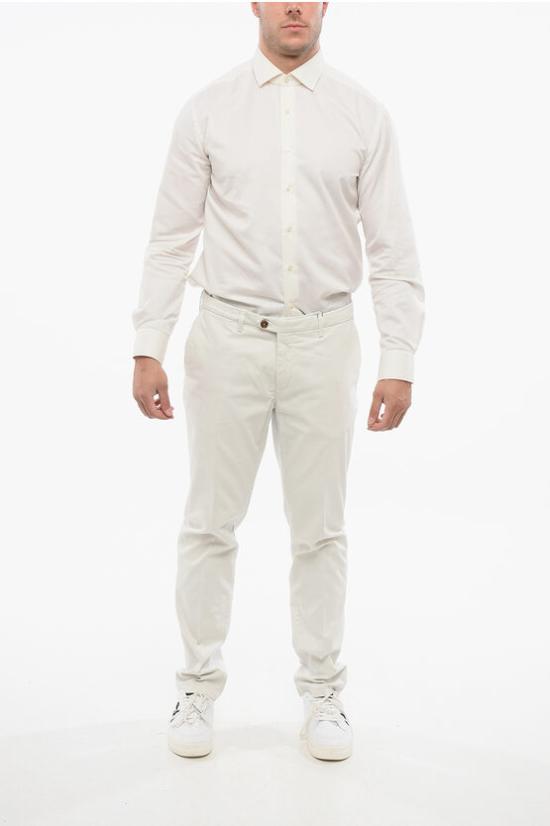  꼬르넬리아니 치노 팬츠 834ET1 9120166 074 White - CORNELIANI