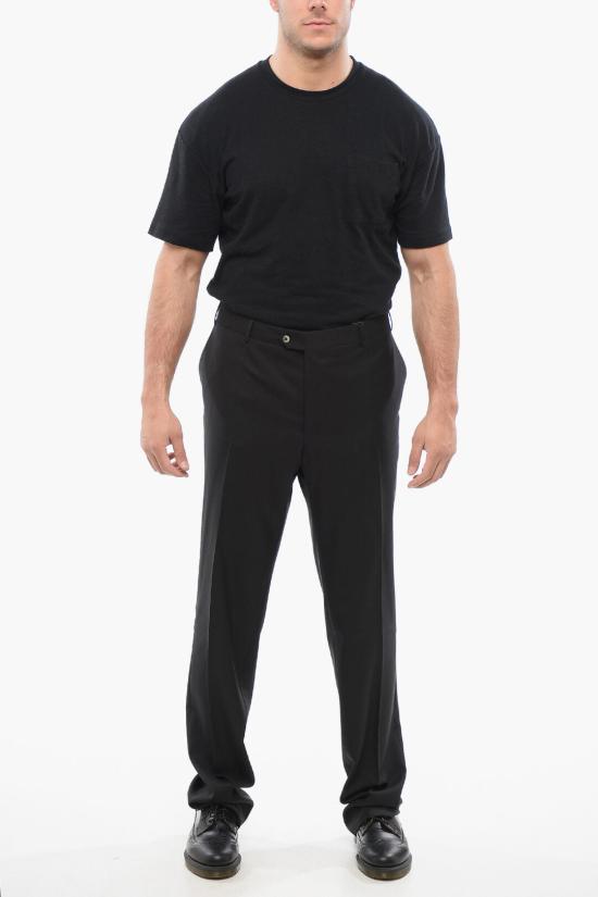  꼬르넬리아니 스트레이트 팬츠 815800 8118060 020 Black - CORNELIANI