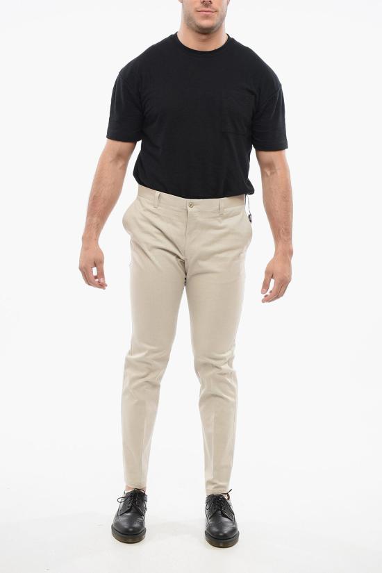  꼬르넬리아니 스트레이트 팬츠 814508 8113506 036 Beige - CORNELIANI