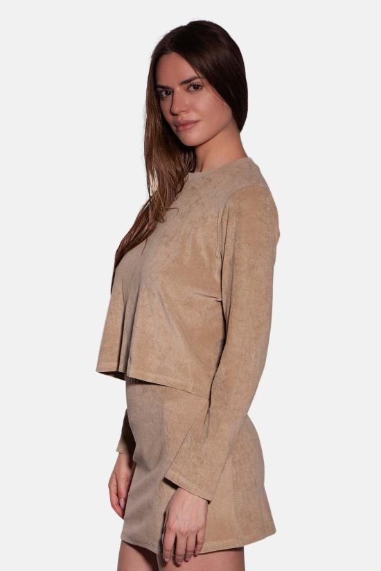  더 타일 클럽 긴팔 티셔츠 타일 클럽 조르디 테리 롱슬리브 탑 - THE TILE CLUB