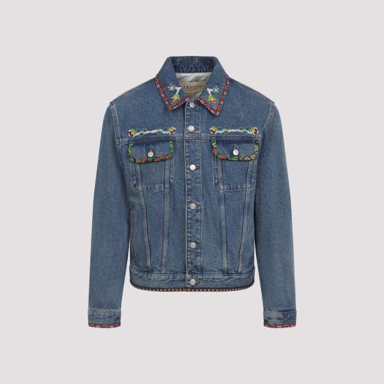 25FW 발렌티노 가라바니 자켓 7V3DC04QB0W 558 MEDIUM BLUE DENIM - VALENTINO GARAVANI