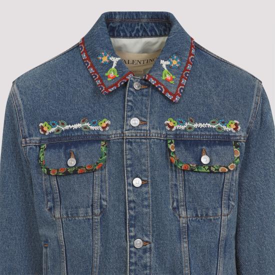 25FW 발렌티노 가라바니 자켓 7V3DC04QB0W 558 MEDIUM BLUE DENIM - VALENTINO GARAVANI