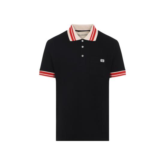 25FW 발렌티노 가라바니 폴로 티셔츠 7V3MH01KB19 0NO NERO - VALENTINO GARAVANI