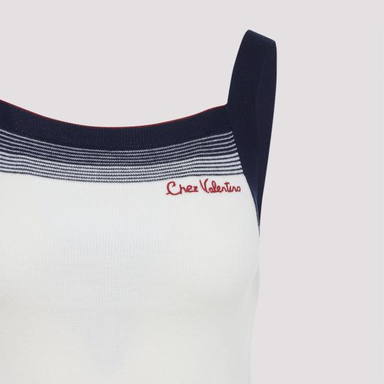 25FW 발렌티노 가라바니 민소매 티셔츠 7B3KM06A9GQ DWL BETULLA NAVY - VALENTINO GARAVANI