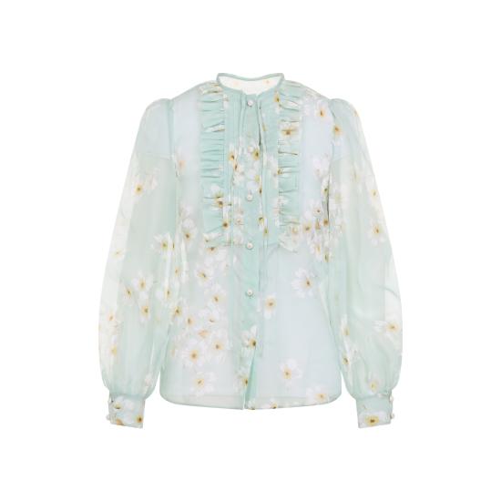 25FW 발렌티노 가라바니 셔츠 6B3AB792952 QM1 DIRTY SAGE MULTICOLOR - VALENTINO GARAVANI