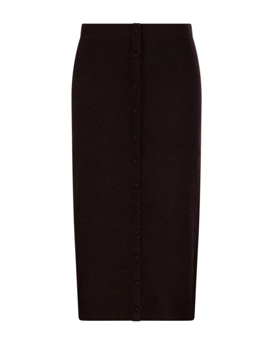 25FW 빅토리아 베컴 미디 스커트 1325KSK006604A 9464 DARK CHOCOLATE