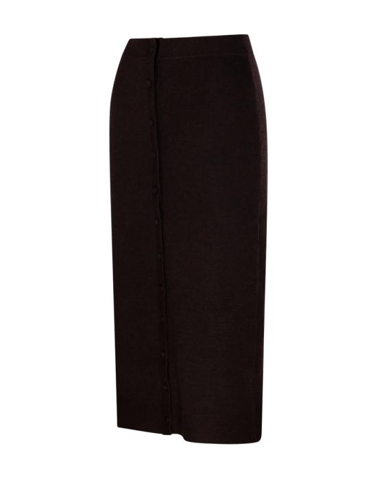 25FW 빅토리아 베컴 미디 스커트 1325KSK006604A 9464 DARK CHOCOLATE - VICTORIA BECKHAM