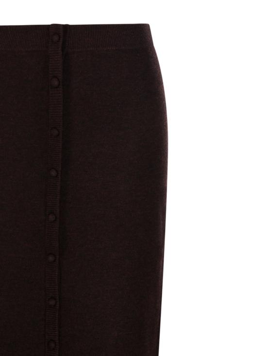 25FW 빅토리아 베컴 미디 스커트 1325KSK006604A 9464 DARK CHOCOLATE - VICTORIA BECKHAM