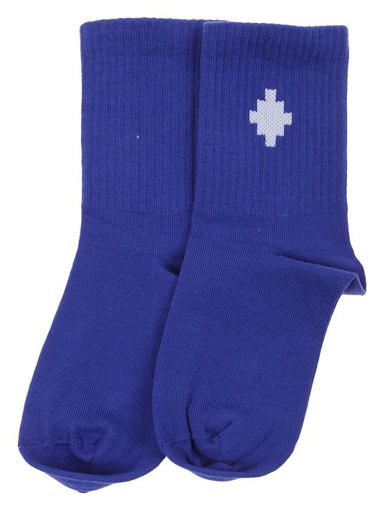  [키즈] 마르셀로 불론 발목 양말 CBRA001S22KN I001 4501 BLUE WHITE - MARCELO BURLON