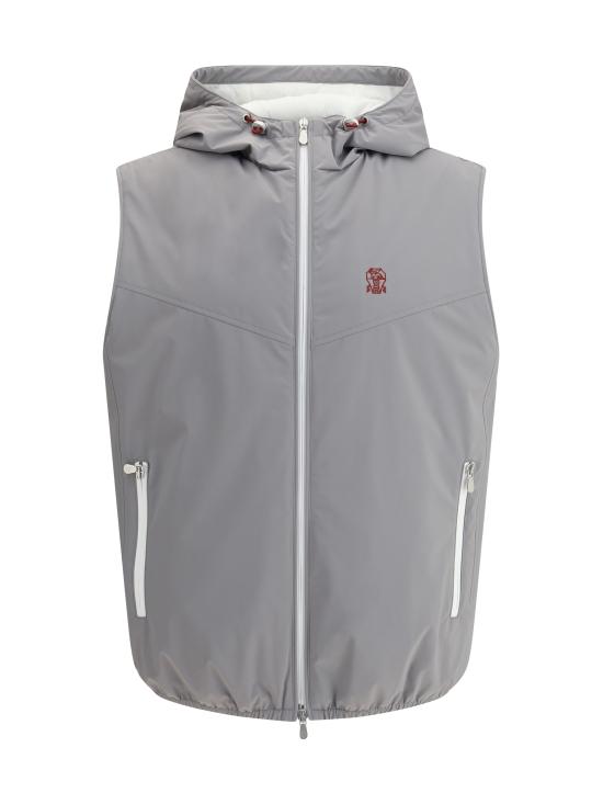 25FW 브루넬로 쿠치넬리 베스트 MM49A7432G C1704 GREY