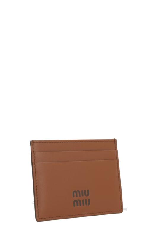 25SS 미우미우 명함지갑 5MC0762CV6F0NQY COGNAC OAK DOM - MIU MIU