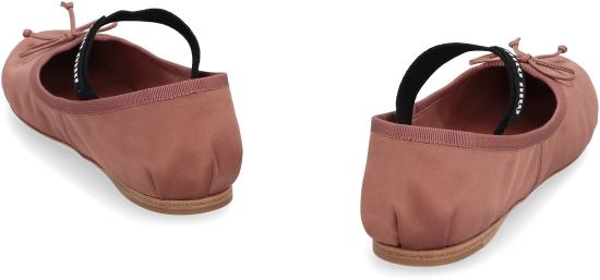  미우미우 새틴 발레리나 플랫 슈즈 5F794DFDX05QU6 F0324 PINK - MIU MIU