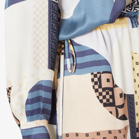 25SS 펜디 미디 원피스 FDD374AUQM F1SAT PRINTED - FENDI