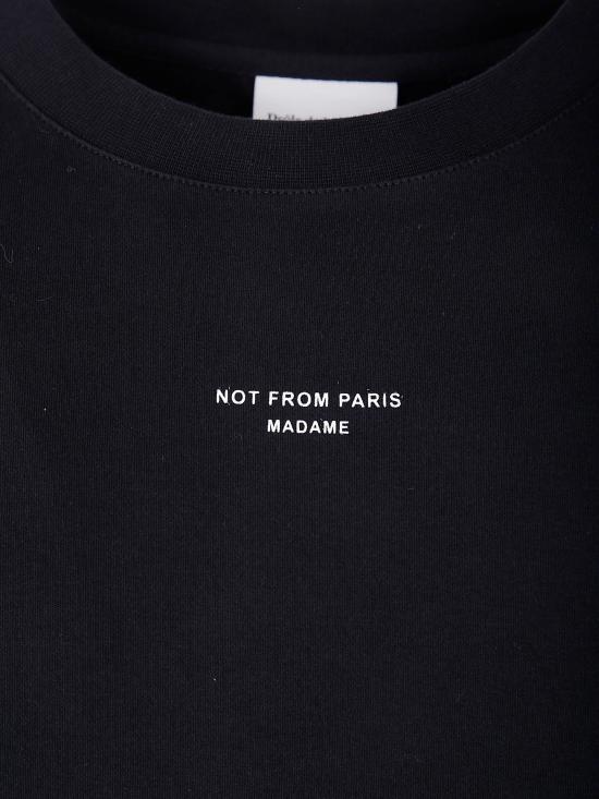 25FW 드롤드무슈 탑 PERM TS202 CO BL BLACK - DROLE DE MONSIEUR