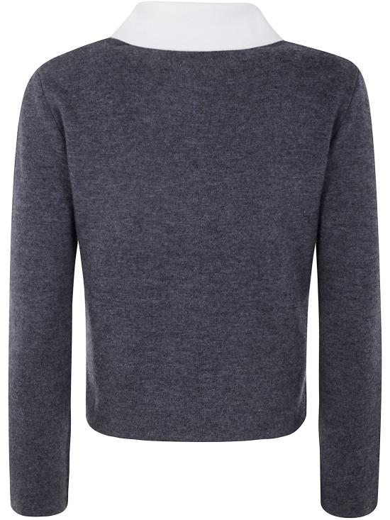 25FW 셀프 포트레이트 가디건 PF25 048 GR GREY - SELF PORTRAIT