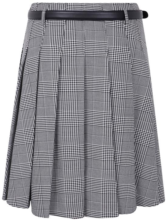 25FW 셀프 포트레이트 미디 스커트 PF25 104MSK BW BLACK AND WHITW - SELF PORTRAIT