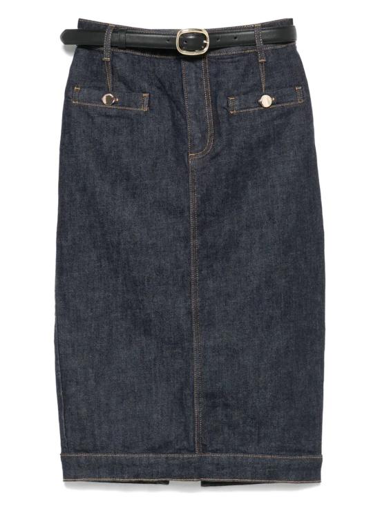 25FW 셀프 포트레이트 데님 스커트 PF25 808MSK BL BLUE - SELF PORTRAIT