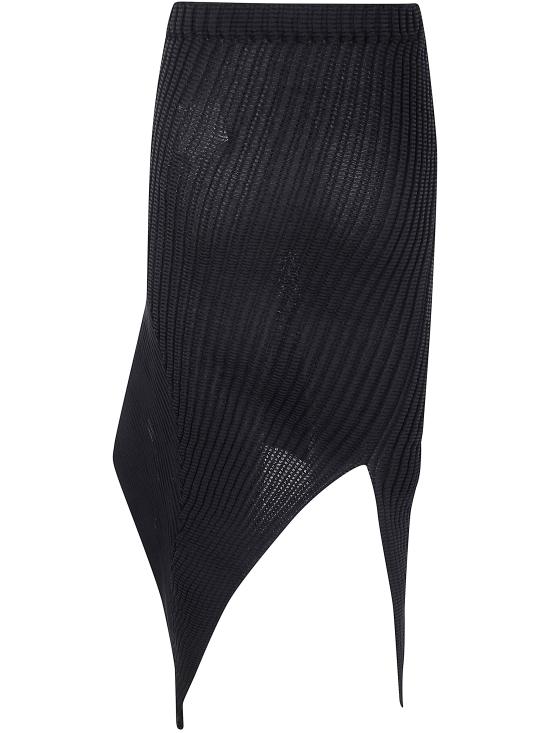 25SS 이세이 미야케 미디 스커트 IM56KG818 15 BLACK - ISSEY MIYAKE