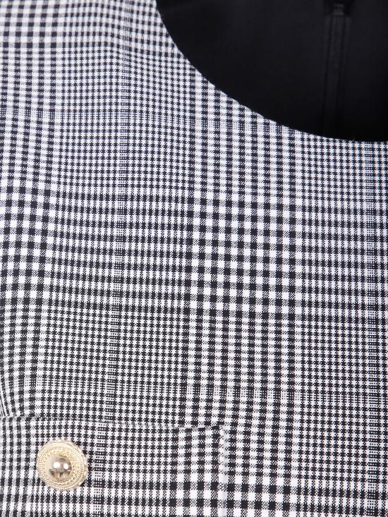 25FW 셀프 포트레이트 숏 원피스 PF25 017SA BW BLACK AND WHITW - SELF PORTRAIT