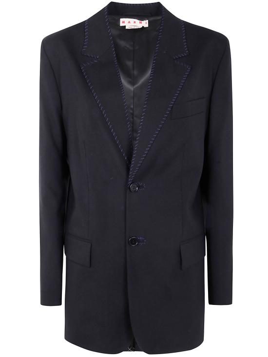 25FW 마르니 수트 자켓 GIMA0294SU TW839 00N99 BLACK