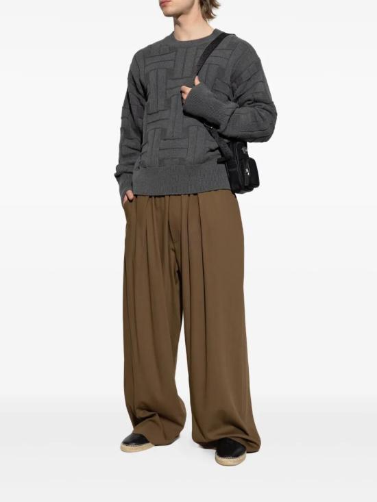 25FW 겐조 스웨터 FF55PU7083CB 96 MISTY GREY - KENZO