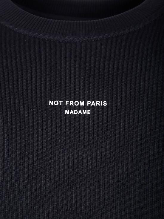 25FW 드롤드무슈 긴팔 티셔츠 PERM SW148 CO BL BLACK - DROLE DE MONSIEUR