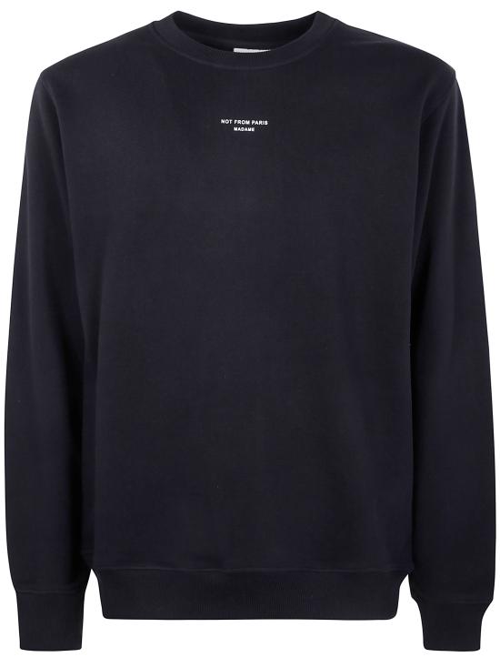 25FW 드롤드무슈 긴팔 티셔츠 PERM SW148 CO BL BLACK - DROLE DE MONSIEUR