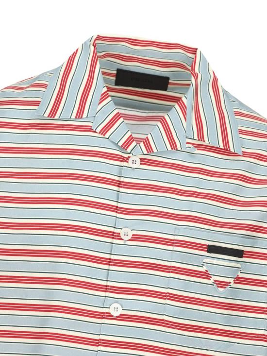 25FW 프라다 반팔 셔츠 UCS41417N4F0637 AI25 ASTRAL - PRADA