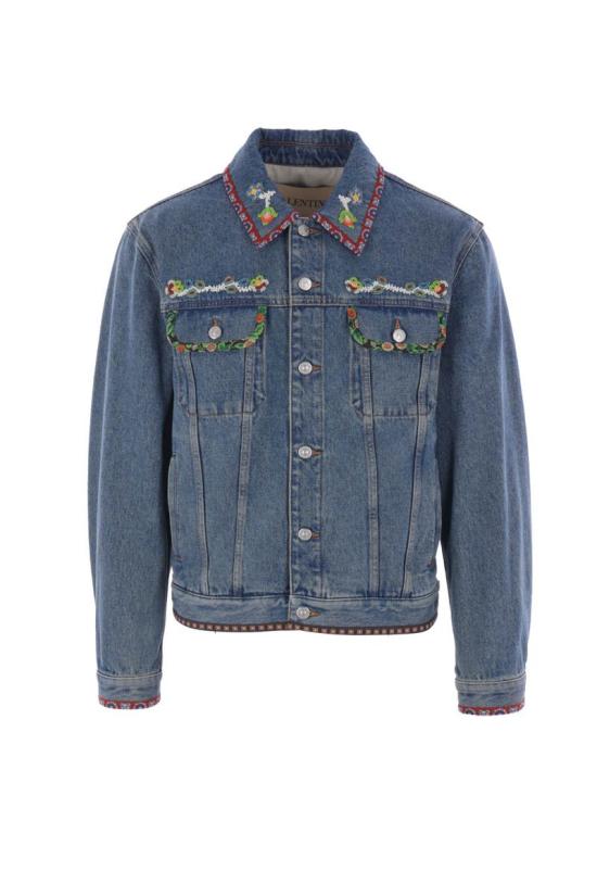 25FW 발렌티노 가라바니 자켓 7V3DC04QB0W558 MEDIUM BLUE DENIM