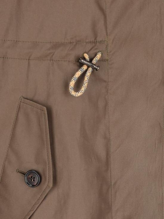 25FW 버버리 코티드 개버딘 파카  8116104A1336 AI25 GREEN - BURBERRY