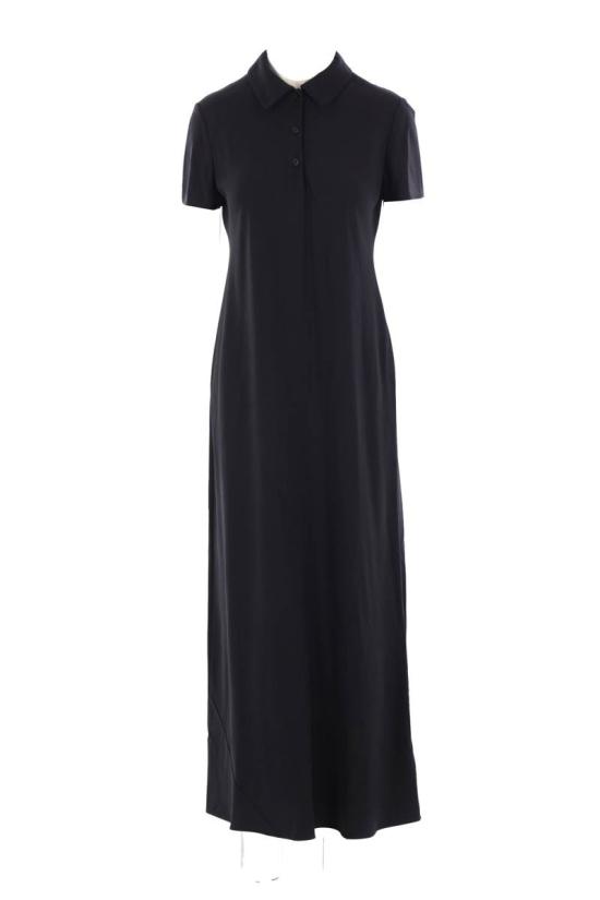 25FW 더로우 미디 원피스 9064W3848BLK Black