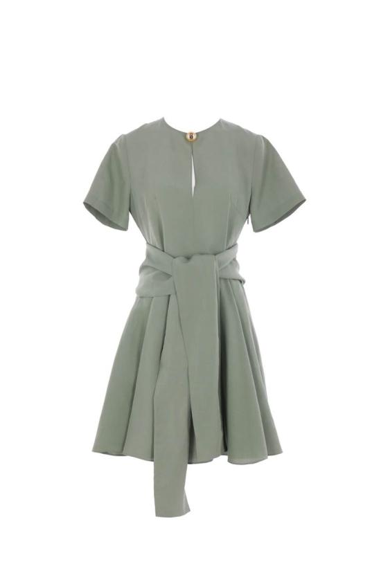 25FW 로에베 숏 원피스 S616Y09XB78727 Green