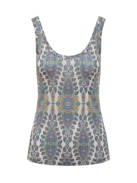 25SS 에트로 민소매 티셔츠 WRJA010299IA435 X0800 BLUE