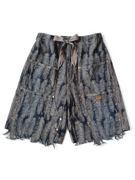  캐피탈 데님 숏팬츠 카피탈 12온스 맥파이 데님 W 니 이지 쇼츠