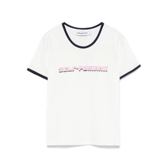 25FW 셀프 포트레이트 반팔 티셔츠 PF25 109TA W WHITE