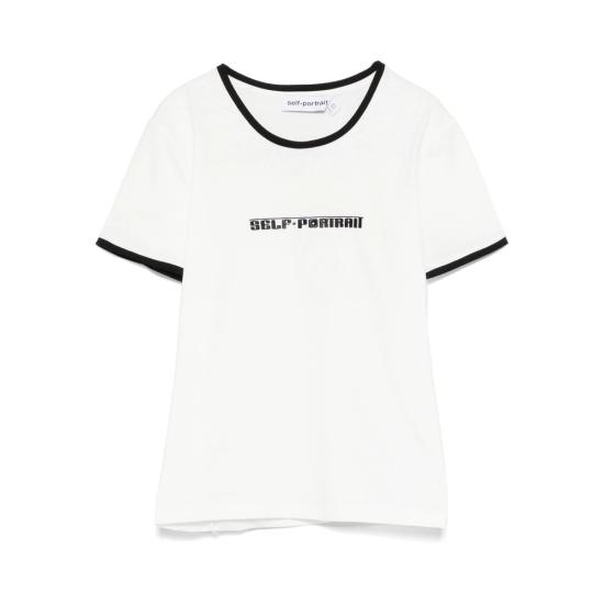 25FW 셀프 포트레이트 반팔 티셔츠 PF25 109T W WHITE
