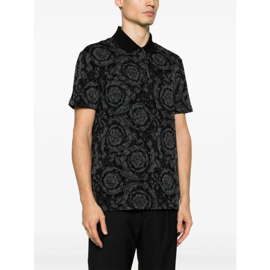 25FW 베르사체 폴로 티셔츠 1A09796 1013906 1E510 GREY - VERSACE