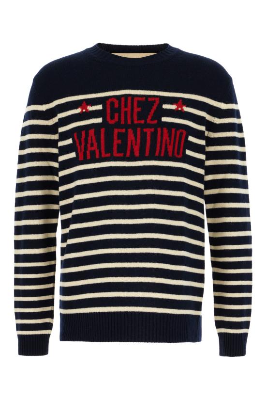 25FW 발렌티노 가라바니 스웨터 7V3KC34WB1W DYB ULTRAMARINE DARK BLUE BURRO