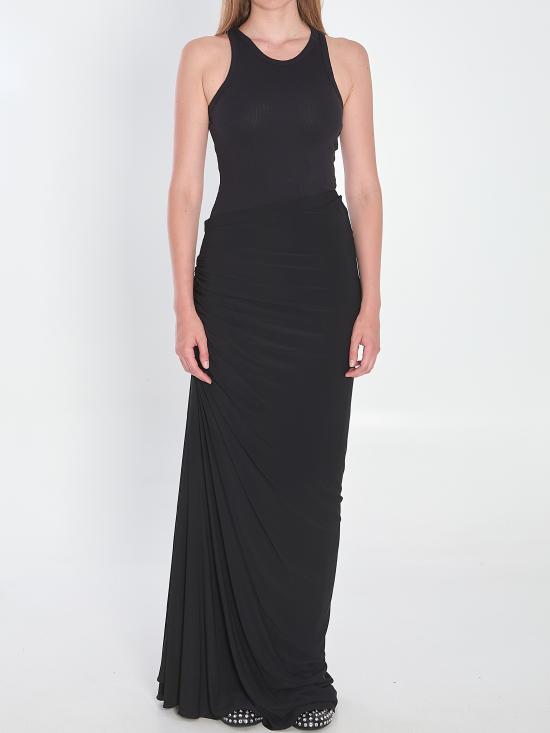 25FW 알라이아 민소매 티셔츠 AA9B0382J085B BLACK - ALAIA